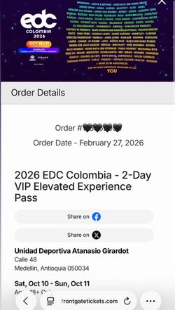 EDC COLOMBIA VIP
