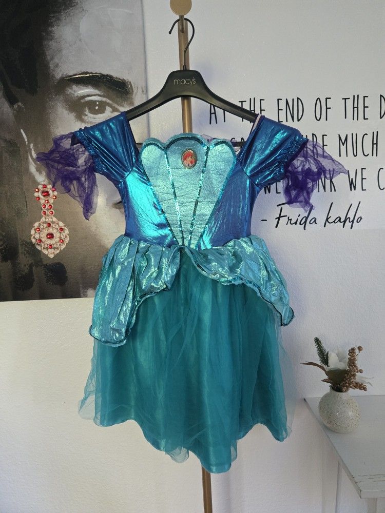 Disney Princess Ariel Shimmering Mermaid Costume in Blue and Purple One Size
