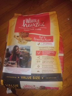 WholeHearted All Life Stages Beef and Brown Rice Recipe Dry Dog Food, 45 lbs.