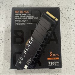 WD _BLACK SN850X 2TB NVMe PCIe 4.0 x4 M.2 Internal Gaming SSD with Heatsink