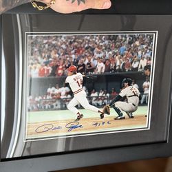 Awesome 🤩!! Hand Signed + Framed Pete Rose Photo !
