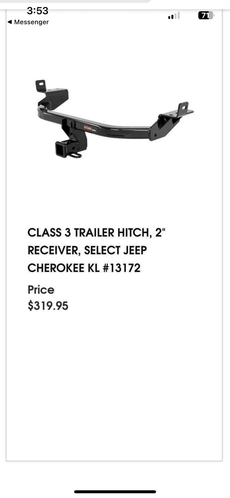 Class 3 Trailer Hitch 2” Receiver