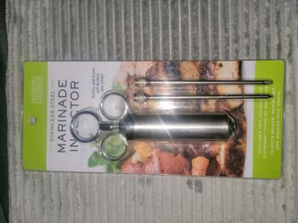 Charcoal companion marinade injector