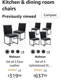 wahson  leather chairs and one set of fabric 