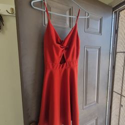Orange Short Dress