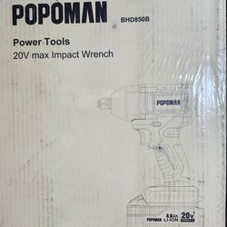 Popoman Power Tools 20V Max Impact Wrench
