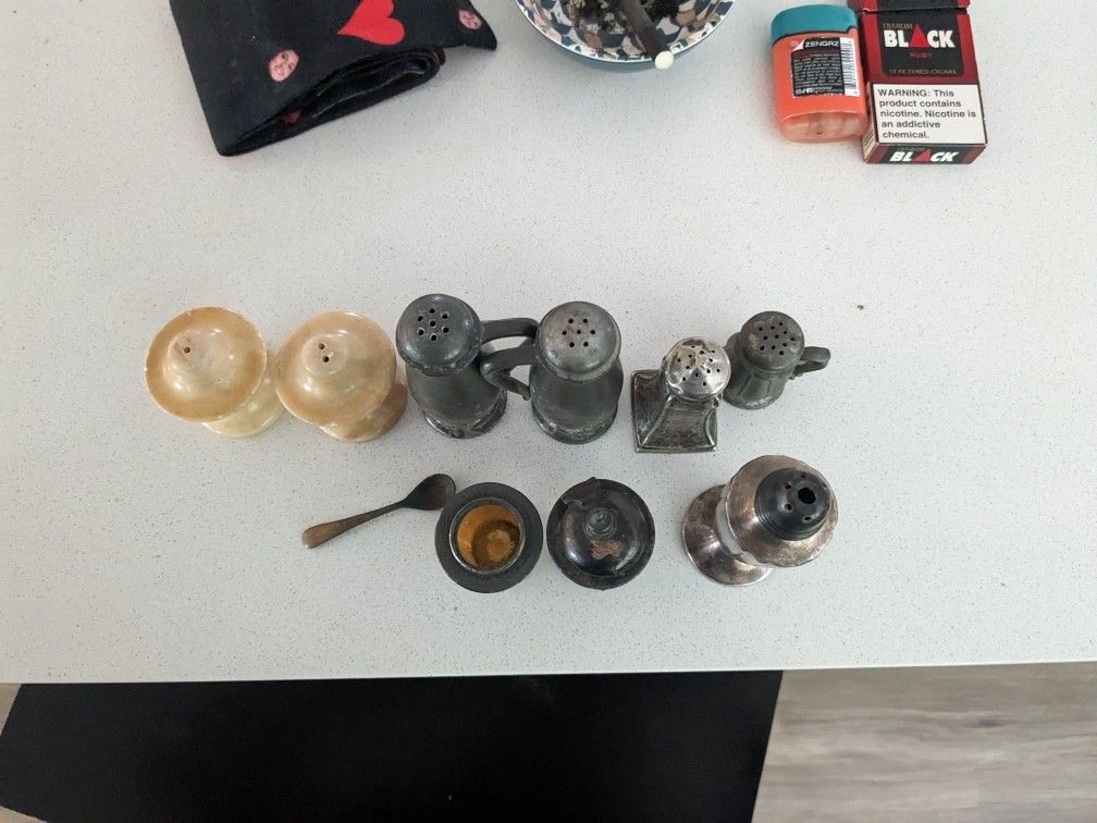 Silver Salt Shakers