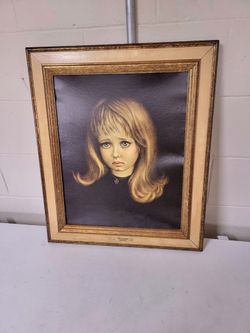 Antique Print Of The Locket