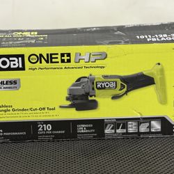 RYOBI ONE+ HP 18V Brushless Cordless 4-1/2 in. Angle Grinder (Tool Only) USED LIKE NEW