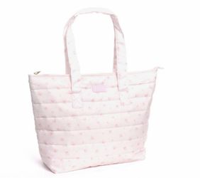 LoveShackFancy x Target - Yoobi Blooming Heirloom Ditsy Quilted Tote Bag Ballet Bloom