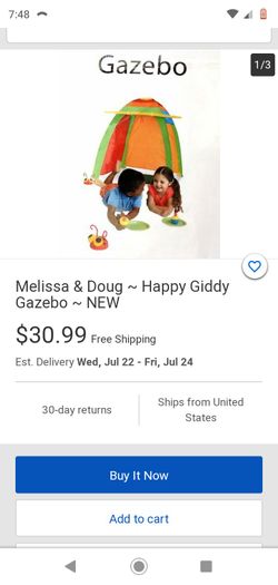 Melissa and Doug Happy Giddy gazebo kids Tent