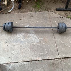 Small Barbell 35 Pounds 