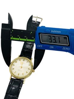 Longines Vintage 1960s Watch 33mm Automatic Black Alligator Band