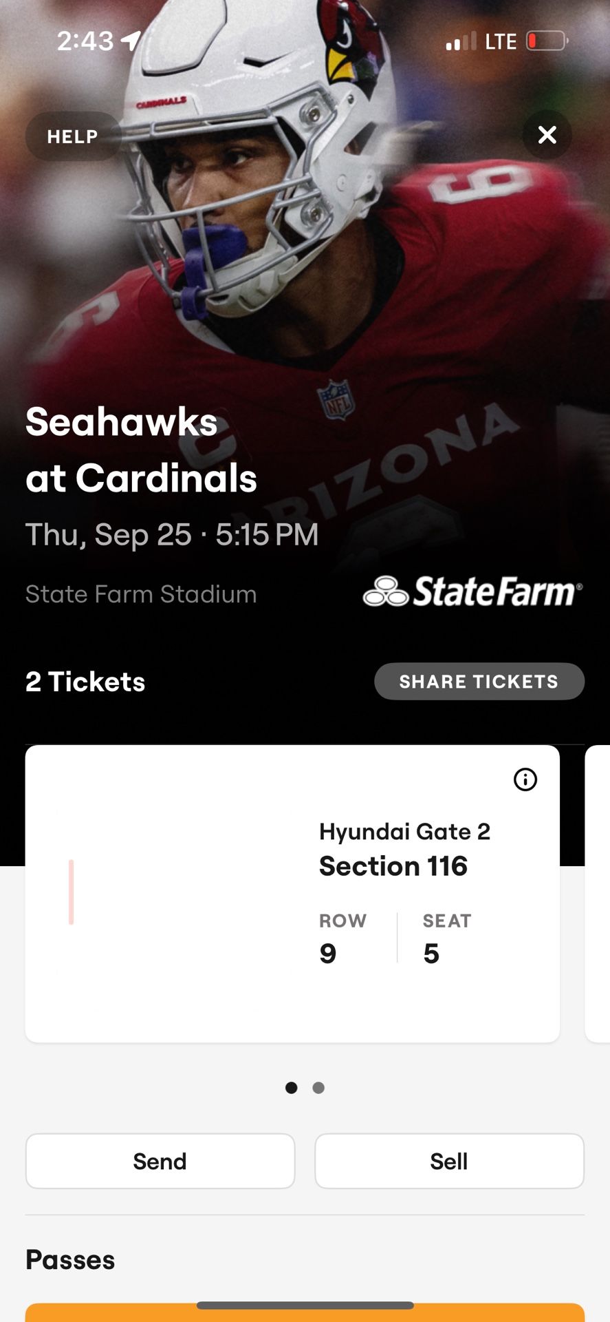 Cardinals Vs Sea Hawks