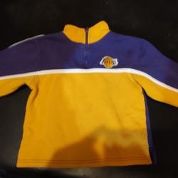 Lakers Kids Pullover With Zipper NBA Size 4/5