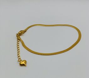 Stainless Steel 18K Gold Plated Anklet