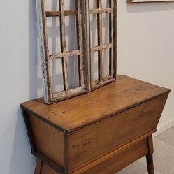 Antique Breadbox Chairs Window Frames