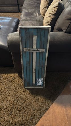 Wooden Cross Sign