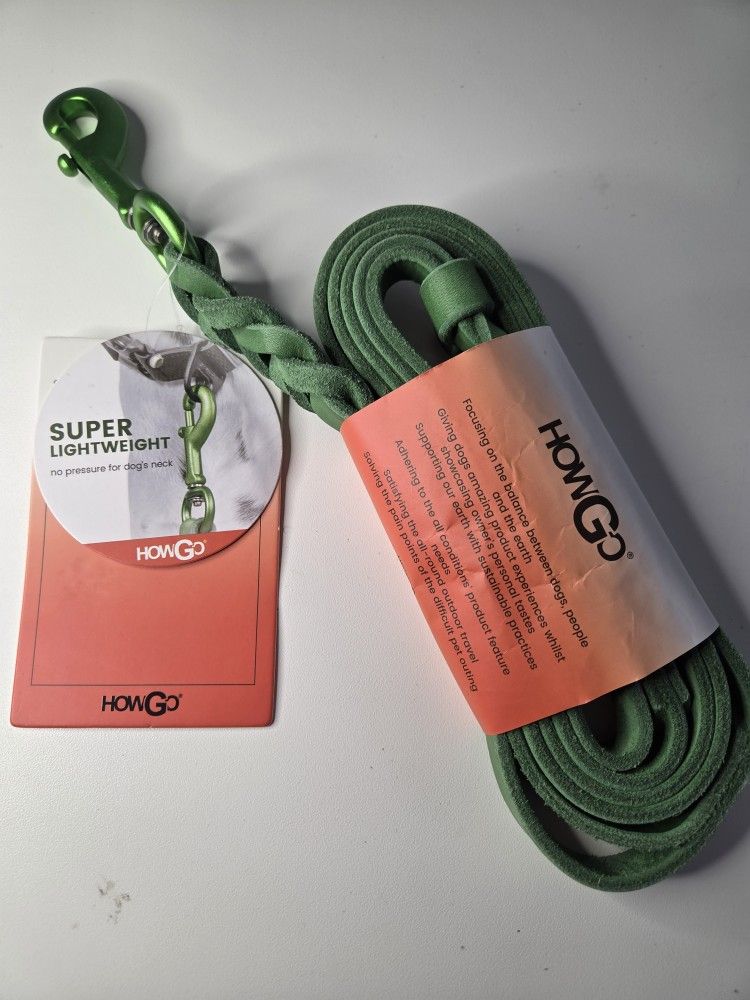 Lightweight Leather Dog Leash NEW