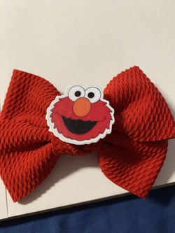 Elmo hair bow