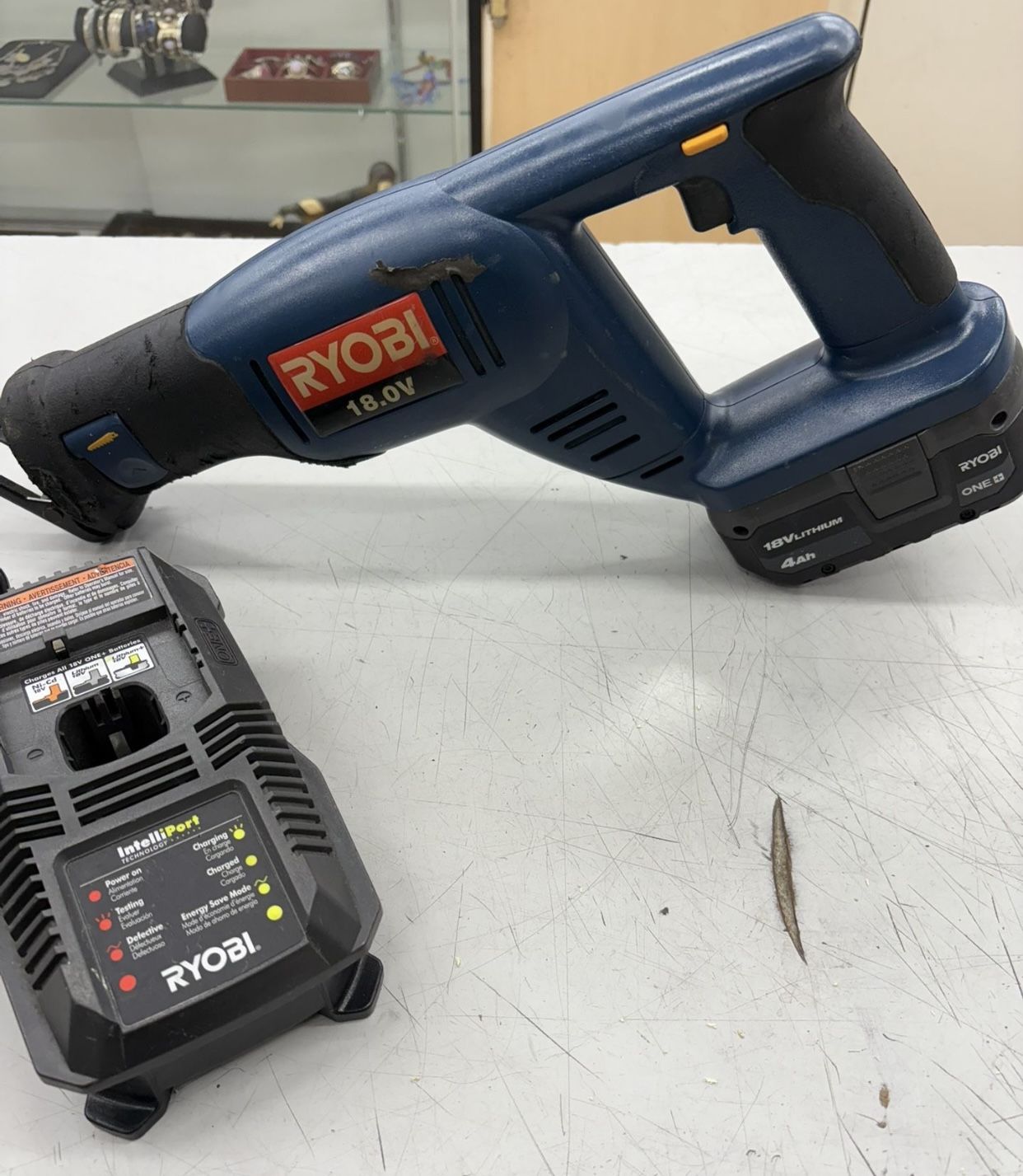 $75 Ryobi 18V Cordless Reciprocating Saw w Battery and Charger