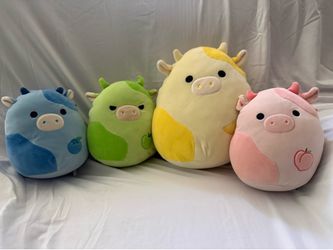 Fruit cows squishmallow set