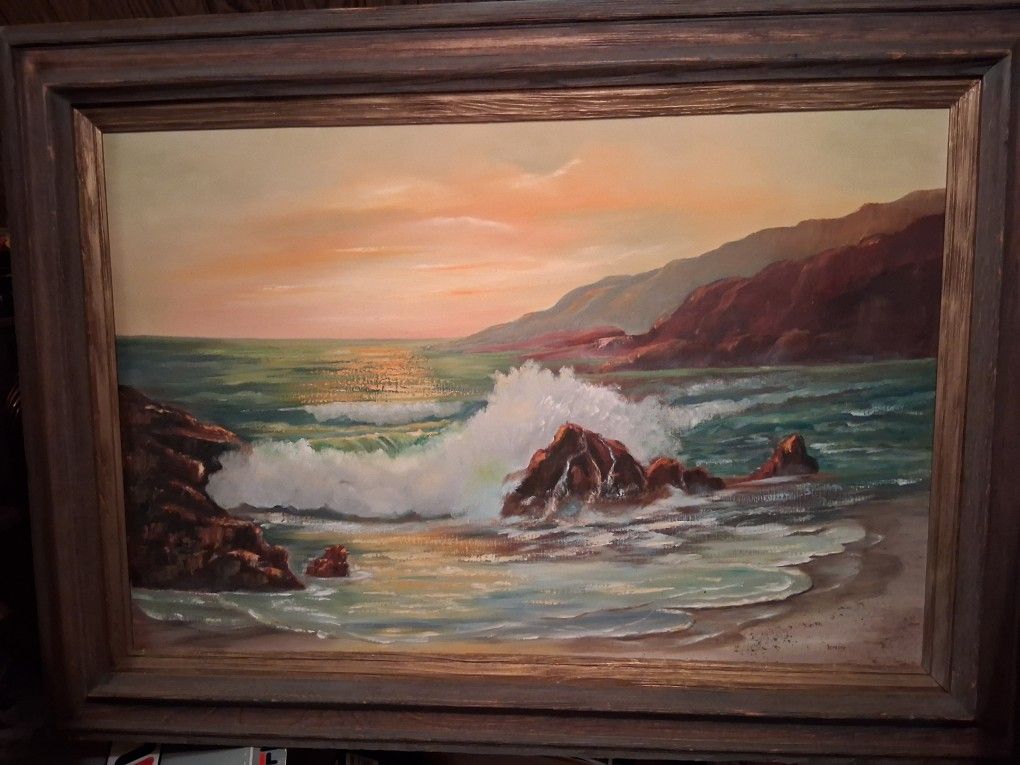 Large OiL Painting 44.5" x 35".