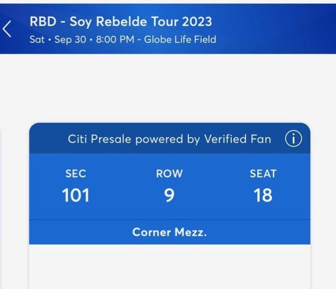 RBD - Soy Rebelde Tour 2 Tickets