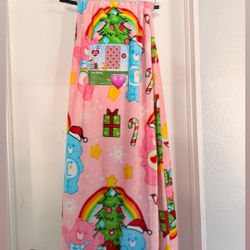 Care Bears Pink Christmas Blanket