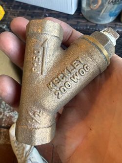 Keckley 1" Brass Y-Strainer 200 WOG