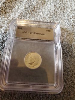 1961 Roosevelt Dime ICG Brilliant Uncirculated