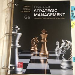 Essentials Of Strategic Management 