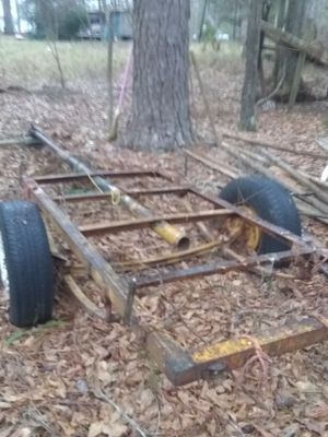 Photo Antique 15 ft bumper pull trailer with adjustable tongue