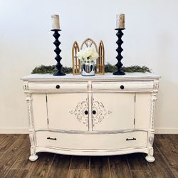 Rustic Solid Wood Vintage Buffet Cabinet Sideboard, Storage or Display Piece!