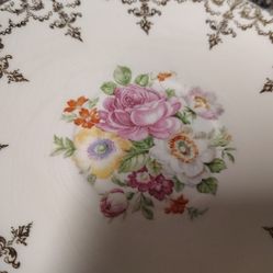 Vintage Saucer Gold Plated Trim