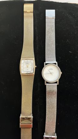 2 Beautiful Vintage Skagen Denmark Watches (working)