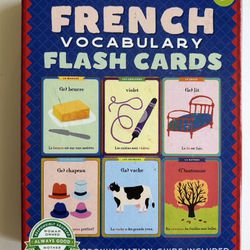 Eeboo French Vocabulary Flash cards - Pronunciation Guide Included