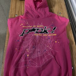 TOP QUALITY Spider Hoodies Pink
