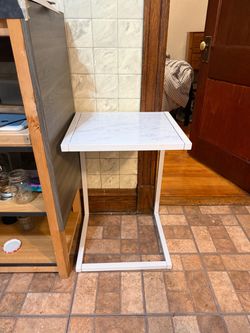 Metal end table