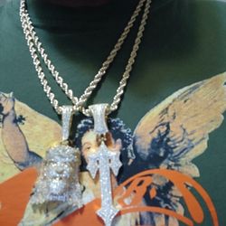 Stainless Steel Rope Chain Wit Pendant 
