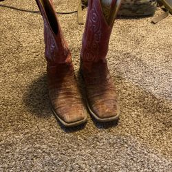 Alligator Justin Boots. Size 9D