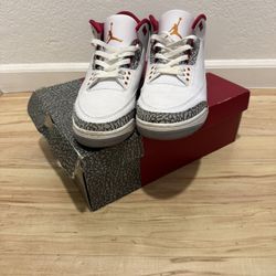 Cardinal Red Jordan 3s Size 11