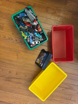 Hot Wheels Cars and Toy Storage Bins
