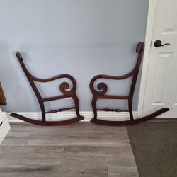 Antique Rocking Chair Sides Wall Art