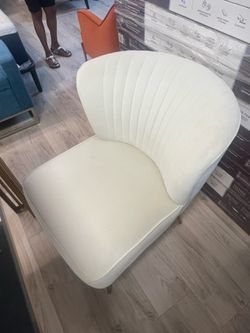 Four white chairs