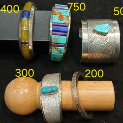 Sterling and Turquoise cuffs