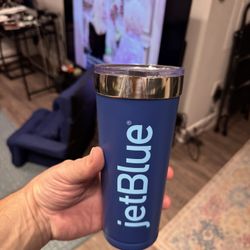 Large JetBlue Insulated Cup W Shift Top 