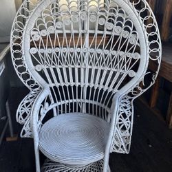 White Peacock Chair