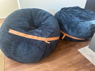 2x Bean bags (navy blue)