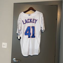 Majestic Cubs jersey Lackey 41